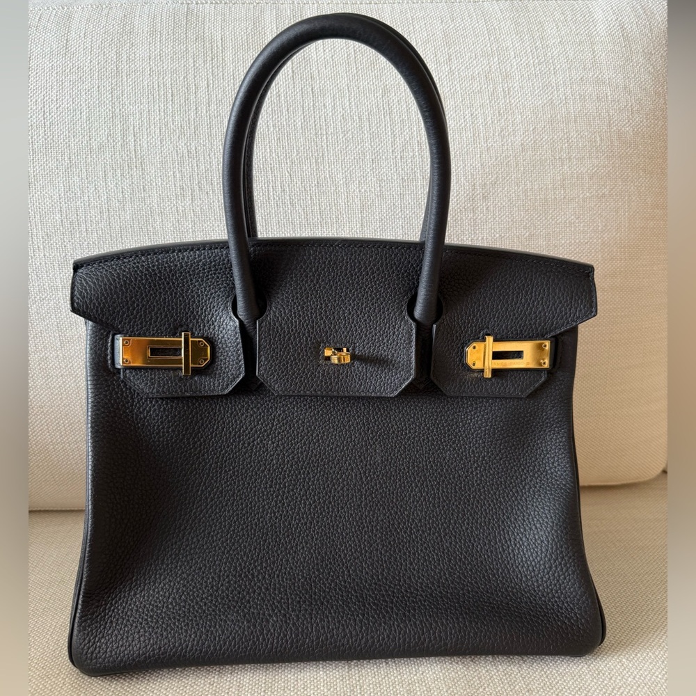Hermes 30 Black Birkin Bag